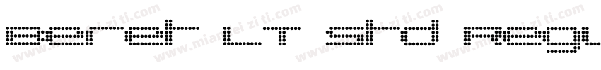 Beret LT Std Regular字体转换